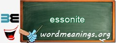 WordMeaning blackboard for essonite